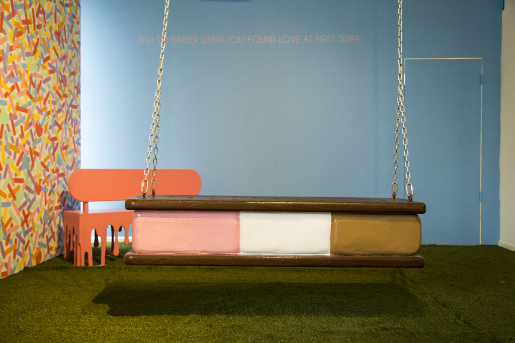 Tinder exhibition at Museum of Ice Cream