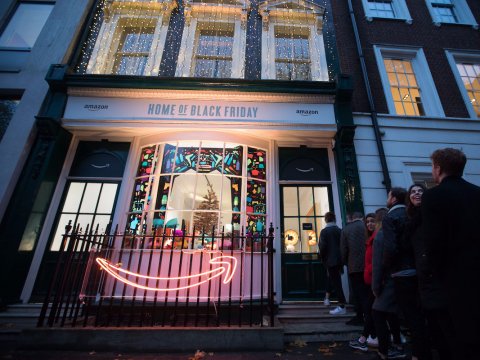 Amazon's black friday pop up store in london