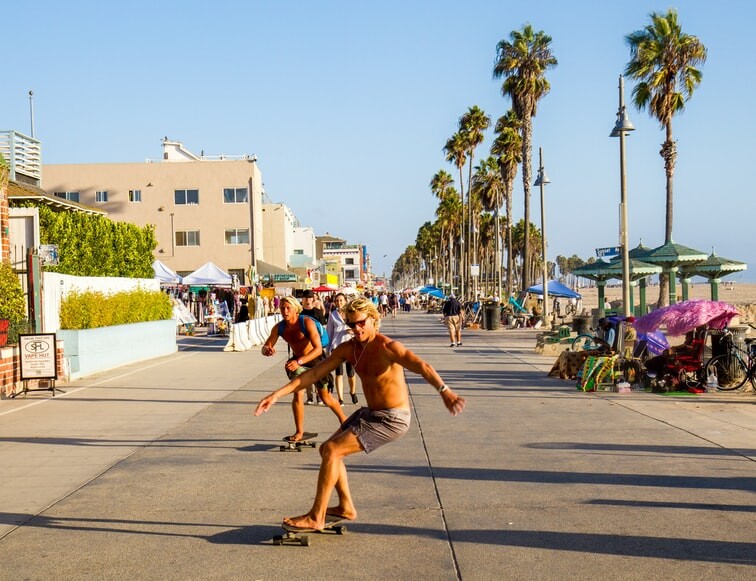 Venice beach is a great location for pop up shops