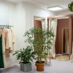 An example of a fitting room in a shop