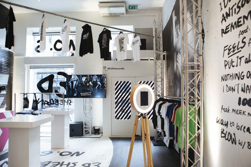 Ed Sheeran's pop up focused on fan experience
