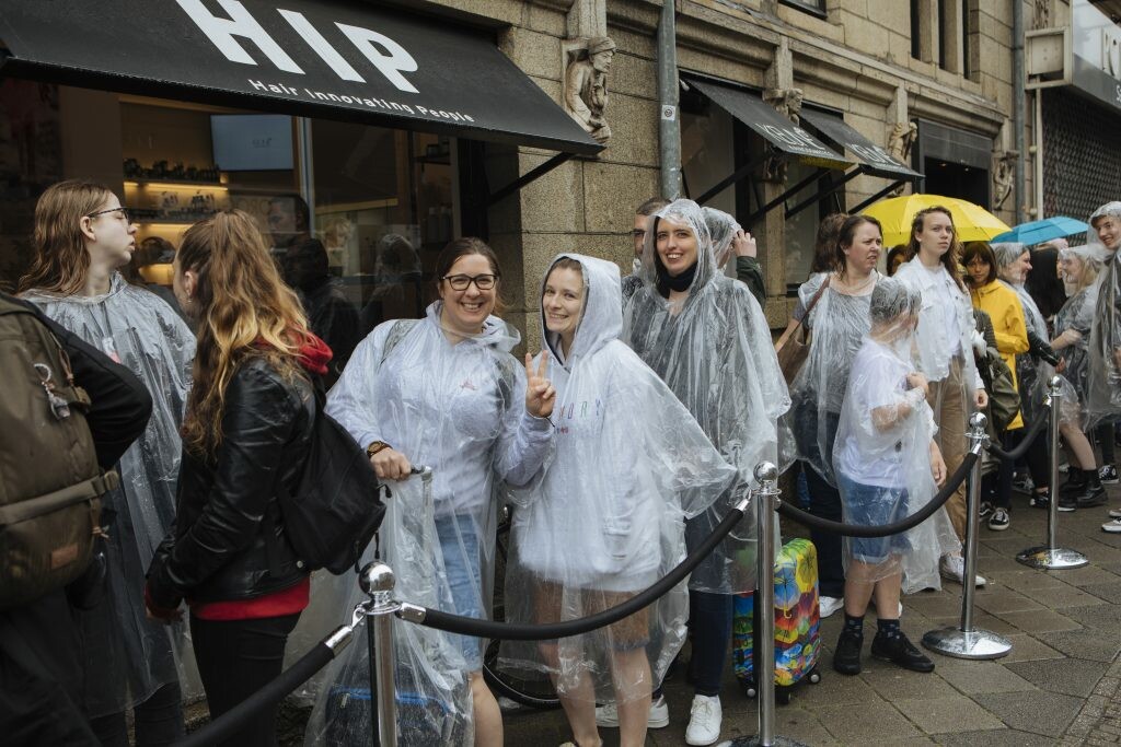 The queue started at 6am - exclusivity was rewarded